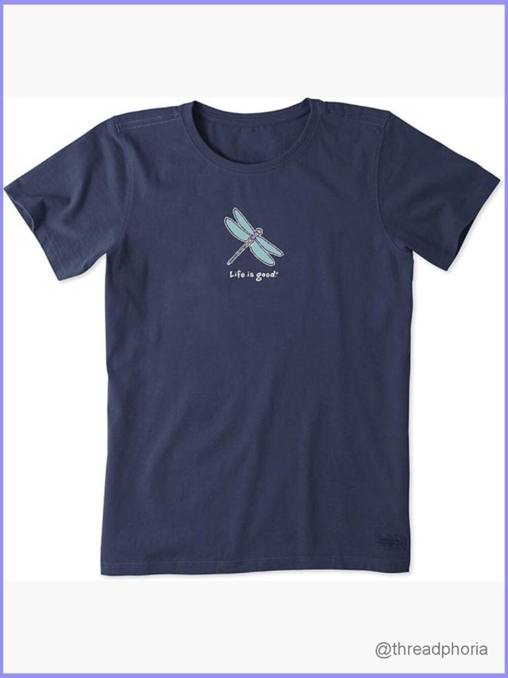 Graphic Dragonfly Crusher Tee Soft Cotton T-Shirt